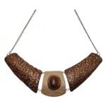 Hidden Warmth – Handmade Paper Mache Necklace