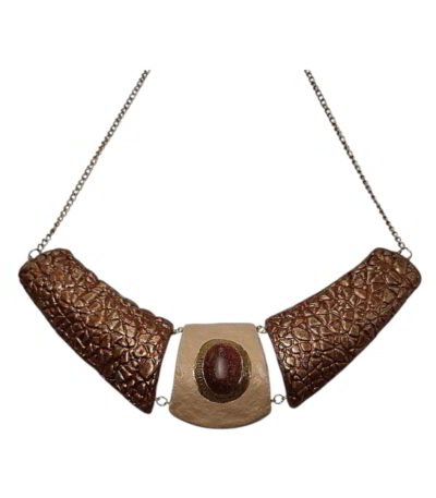 Hidden Warmth – Handmade Paper Mache Necklace