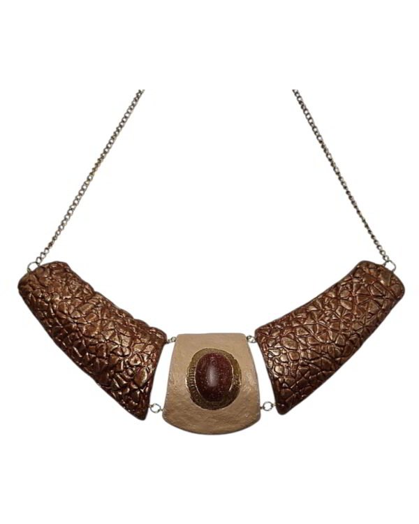 Hidden Warmth – Handmade Paper Mache Necklace