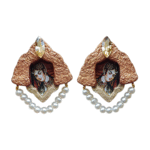 Taj Of Light - Handmade Paper Mache Earrings - weightlight