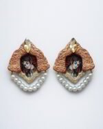 Taj Of Light - Handmade Paper Mache Earrings - weightlight - Image 4