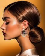 Taj Of Light - Handmade Paper Mache Earrings - weightlight - Image 2