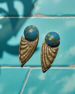 Pari Wings Earrings– Handmade Paper Mache Earrings - Image 4