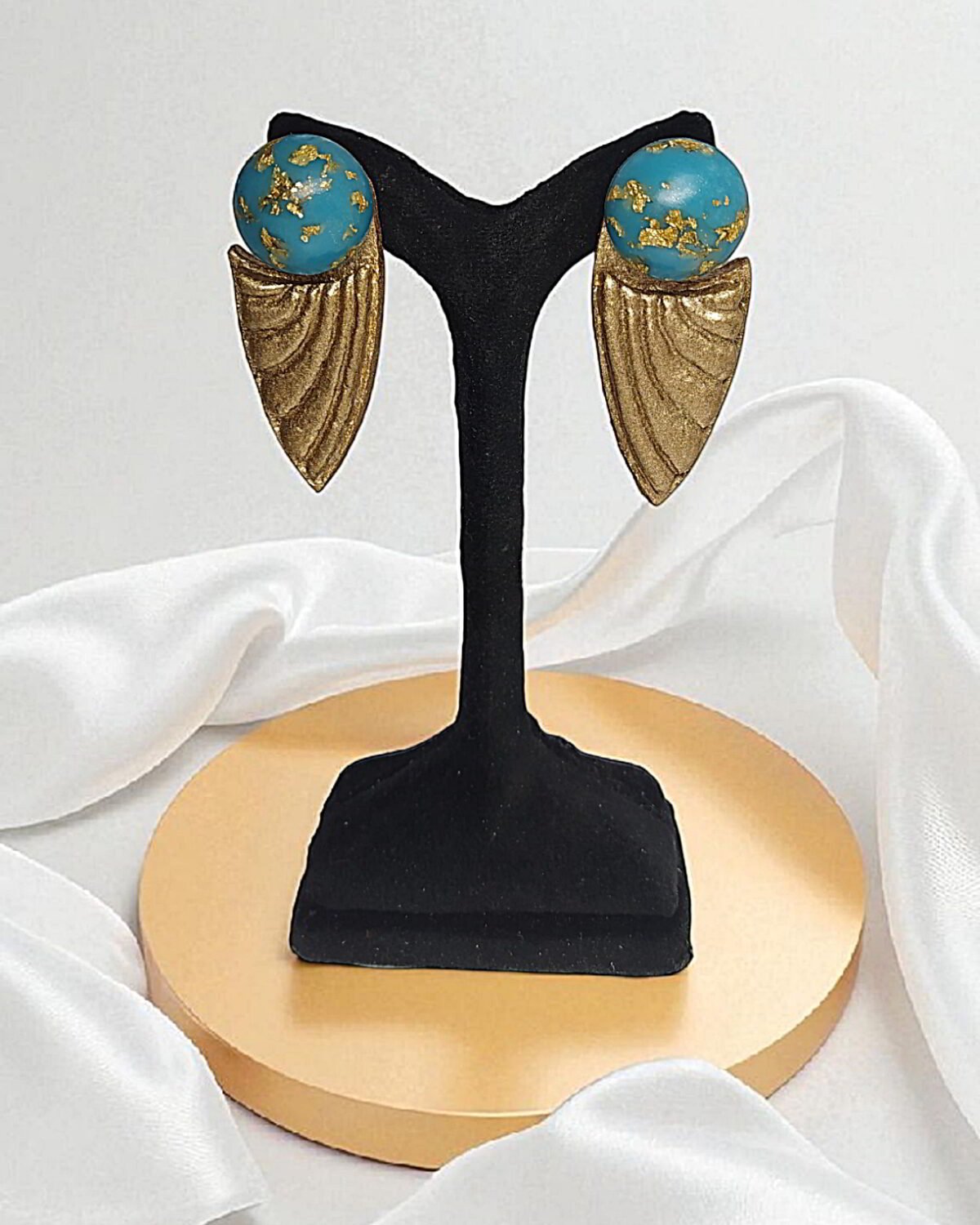 Pari Wings Earrings– Handmade Paper Mache Earrings - Image 6