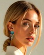 Pari Wings Earrings– Handmade Paper Mache Earrings - Image 2