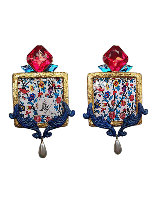 Cart 2 “I said the scent of your hair led the world astray"Handmade Paper Mache Earrings