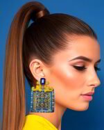 what of our wounds? Light enters through these very wounds.” Handmade Paper Mache Earrings - Image 2