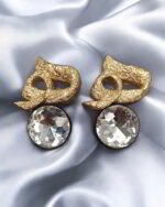 Hich Earrings – Handmade Paper Mache– Big Size - Image 2