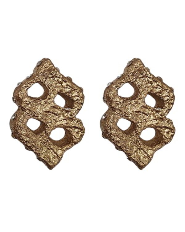 “Two–nothing, yet everything" Handmade Paper Mache Earrings – Weightlight