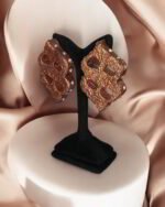 “Two–nothing, yet everything" Handmade Paper Mache Earrings – Weightlight - Image 7