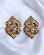 “Two–nothing, yet everything" Handmade Paper Mache Earrings – Weightlight - Image 3