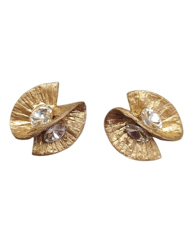 Suntrace Earrings – Handmade Paper Mache – Weightlight