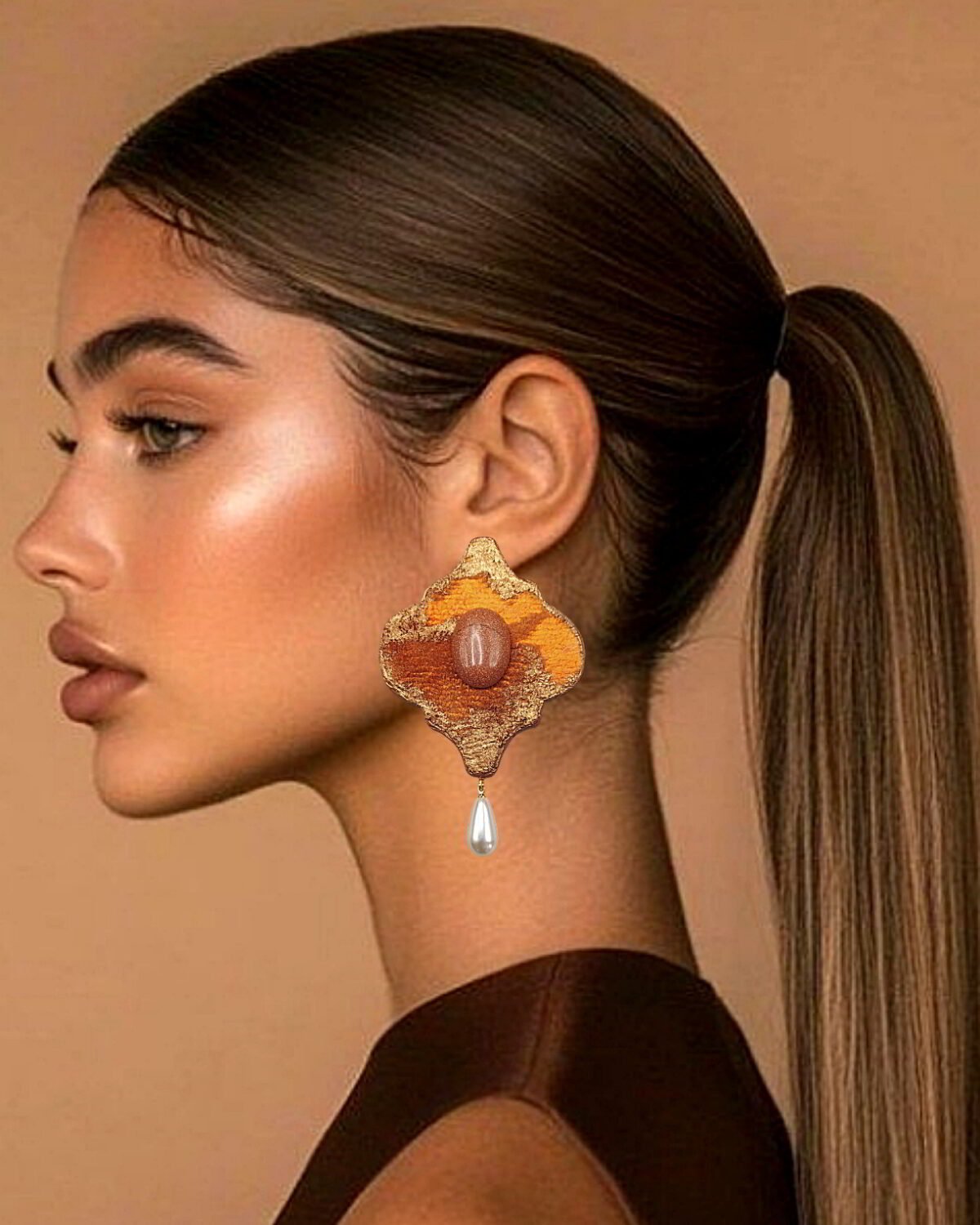 Whispers of Autumn – Handmade Earrings - Image 2