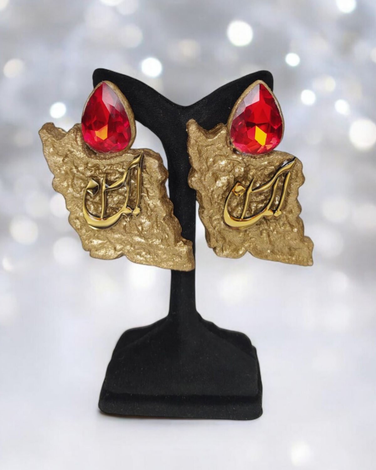 Vatan – Handmade Paper Mache Earrings - Image 7