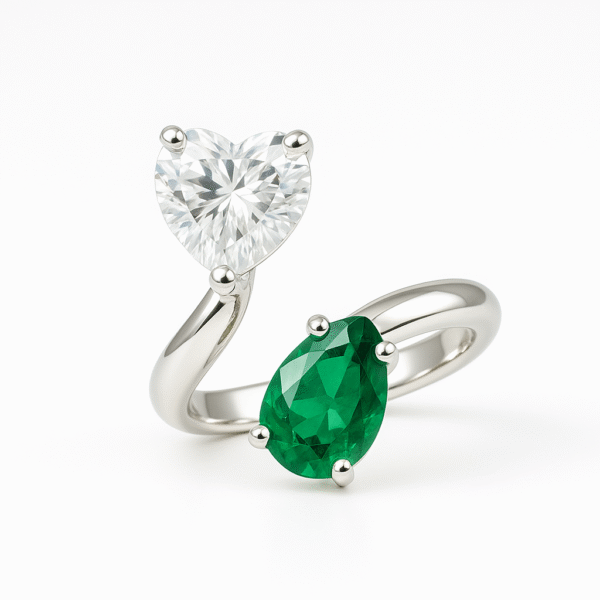 Unique love silver Ring