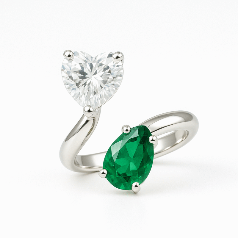 Unique love silver Ring