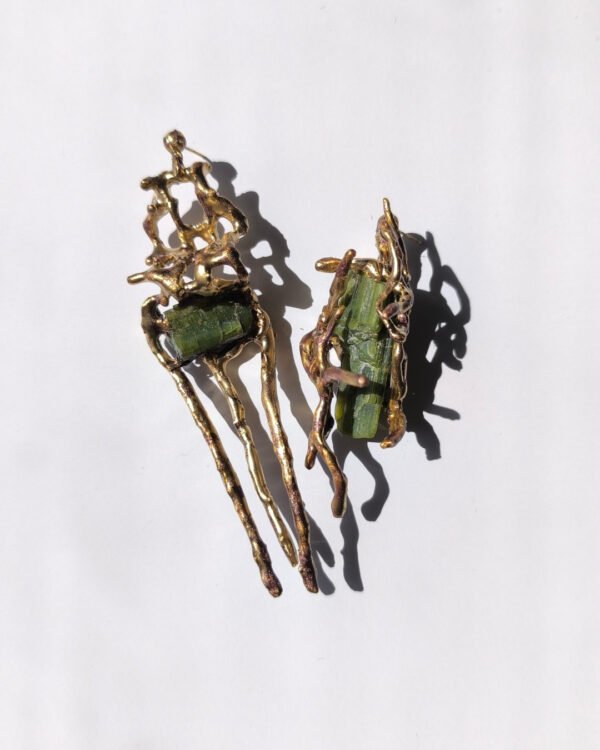 Gold Green Earrings from the hysteria collection code(M-H20-2)