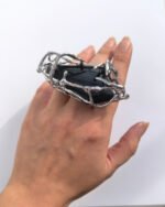 Silver Black ring from the hysteria collection code(M-H19-1)