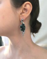 Silver Green Earrings from the hysteria collection code(M-H21-2) - Image 3