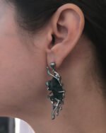 Silver Green Earrings from the hysteria collection code(M-H21-2) - Image 4