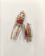 Gold Red Earrings from the hysteria collection code(M-H11-2)