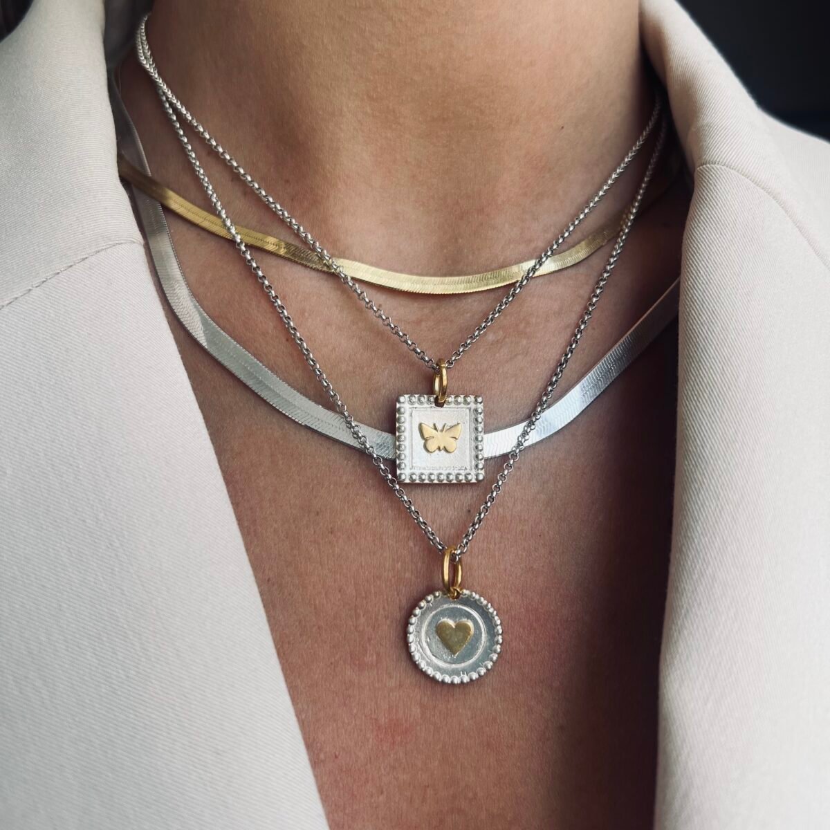 Silver love necklace - Image 3