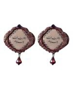 “In pursuit of you, my heart went everywhere.”– Handmade Paper Mache Earrings