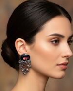 Azarakhsh – Handmade Paper Mache Earrings - Image 2