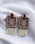 Soul In Every Thread – Persian Poem Earrings - Image 3