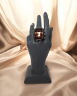 Sunset Mirror Paper Mache Ring - Adjustable - Image 3