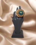Sun And Moon Paper Mache Ring – Adjustable - Image 4