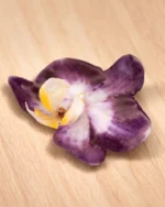 Handmade Purple Orchid Brooch with Stainless Steel Pin With Background