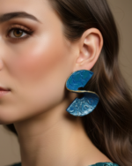 Sema – Handmade Paper Mache Earrings - Image 2
