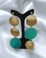 Circle Dance Handmade Paper Mache Earrings - Image 11