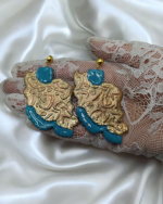 Handcrafted "Vatan" Calligraphy - Paper Mache Earrings - Image 4