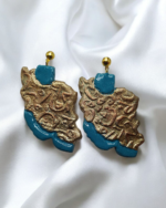 Handcrafted "Vatan" Calligraphy - Paper Mache Earrings - Image 3