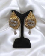 Golden Hich Cypress Handmade Paper Mache Earrings - Image 6
