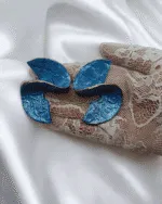 Sema – Handmade Paper Mache Earrings - Image 4