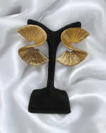 Sunrise Gold Paper Mache Earrings - Image 4