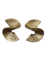 Sunrise Gold Paper Mache Earrings