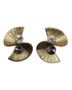 Radiant Sunrise Gold Crystal Earrings