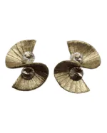 Radiant Sunrise Gold Crystal Earrings