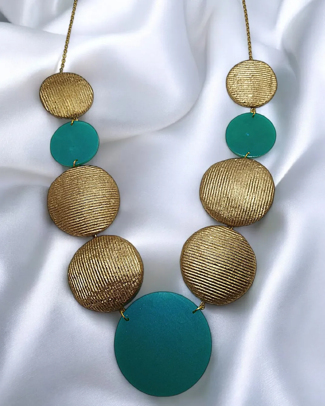 Circle Dance Handmade Paper Mache Earrings - Image 13