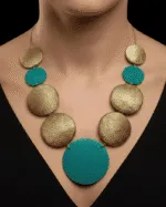 Circle Dance Handmade Paper Mache Earrings - Image 14