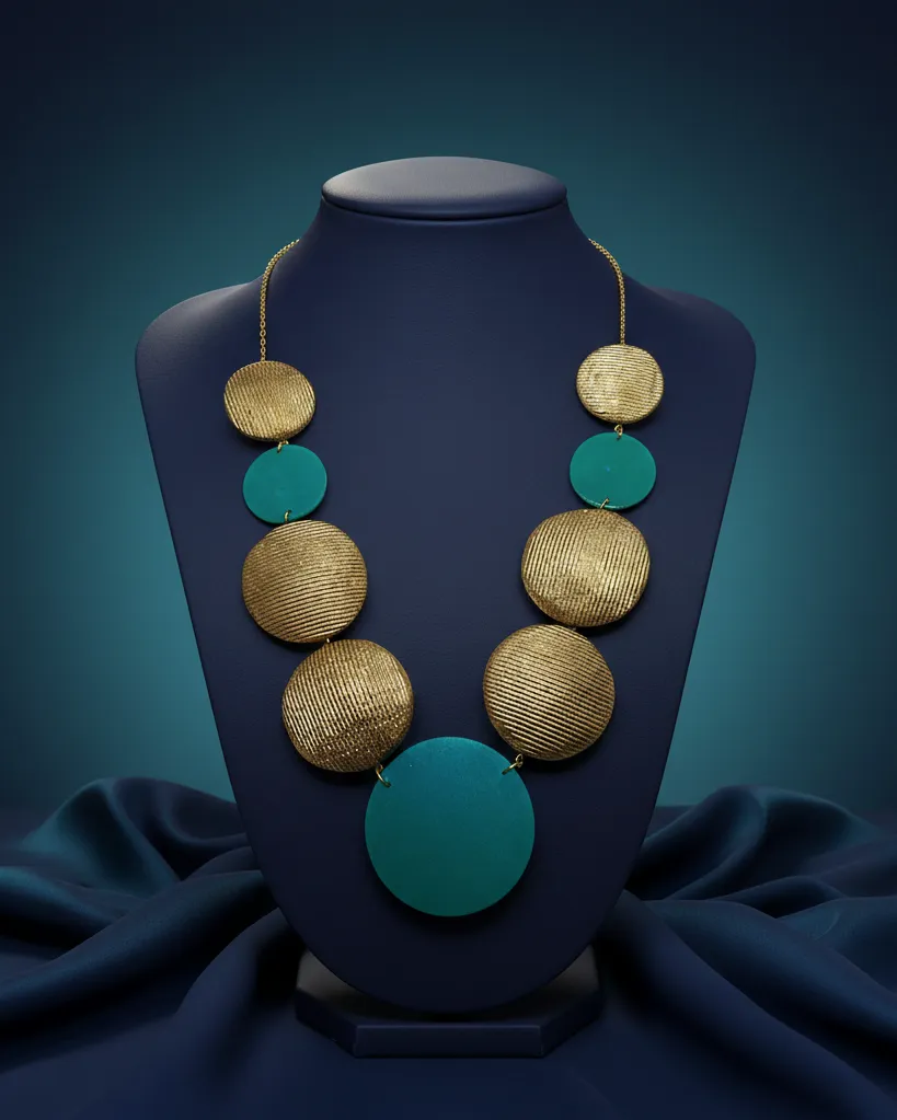 Circle Dance Handmade Paper Mache Earrings - Image 15