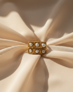 Six Pearls Paper Mache Ring – Adjustable - Image 3