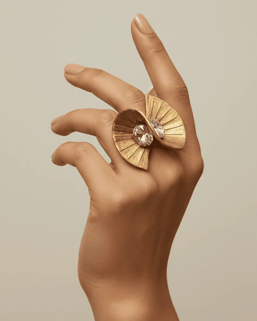 Suntrace Paper Mache Ring – Adjustable - Image 7