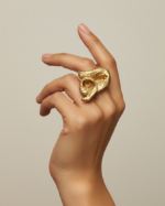 The “Nothing” Paper Mache Ring – Bold Sculptural Artwear - Image 2