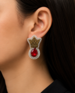 Persian Crown Jewel Embroidered Earrings - Image 13