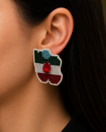 Persian Crown Jewel Embroidered Earrings - Image 14